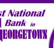 Logo of First National Bank in Georgetown